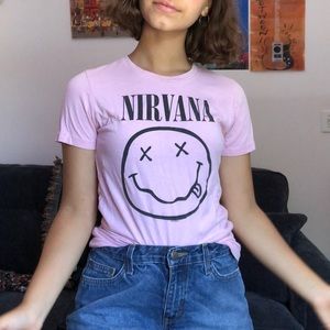 pink nirvana t-shirt